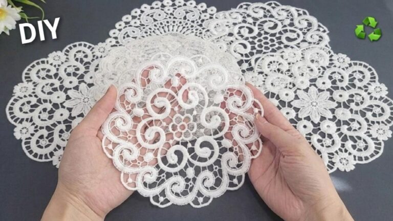 This simple technique transforms old lace into stunning DIY storage solutions…