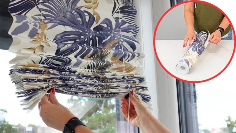 This simple idea transforms old wallpaper into stunning DIY blinds… save money today!