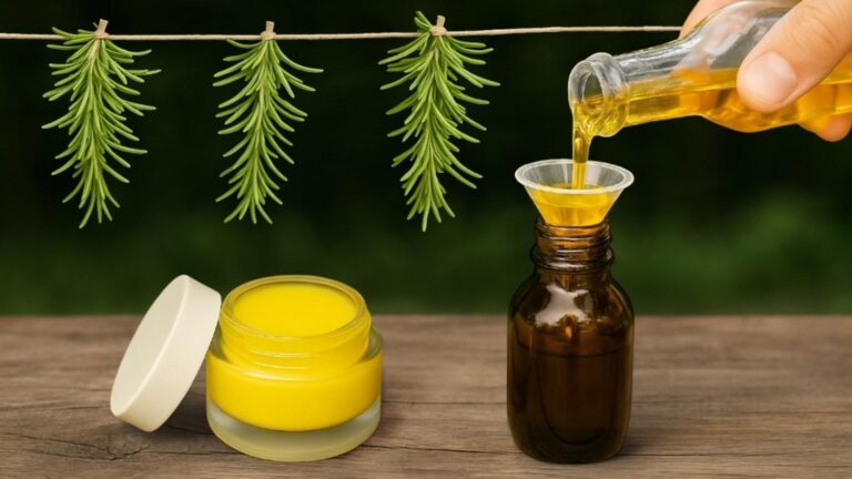 This simple method transforms rosemary into a soothing balm for muscle pain…