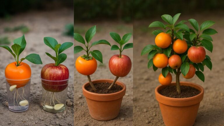 This surprising method turns seeds into thriving apple and Japanese fruit trees…
