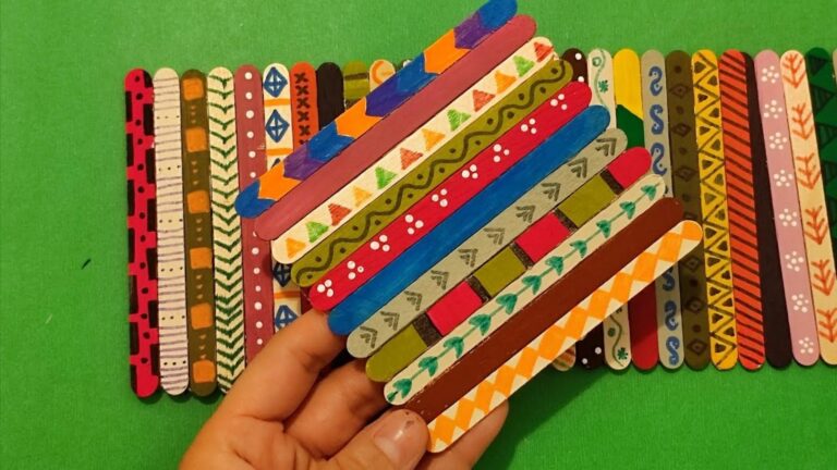 This simple idea transforms ice cream sticks into stunning home decor…