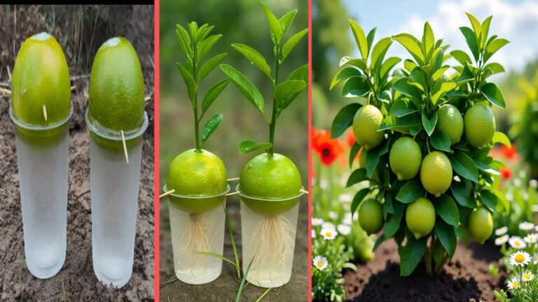 This simple gesture turns fruit scraps into thriving sweet lime plants…