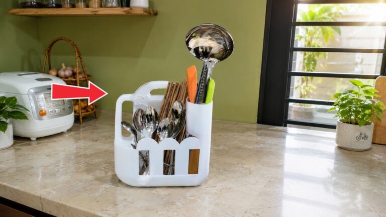 5 Easy Steps to Transform Plastic Cans into Handy Spoon and Chopstick Holders