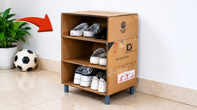 7 Simple Steps to Create a Budget-Friendly Cardboard Shoe Rack