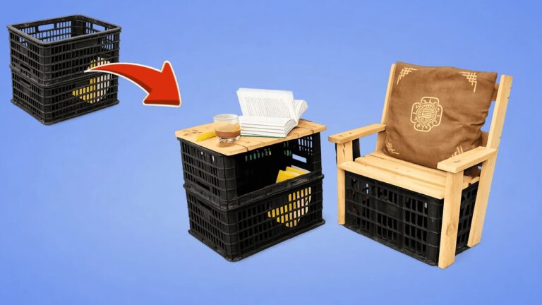 Transform 5 Plastic Crates into Chic Chairs and Tables That Wow!