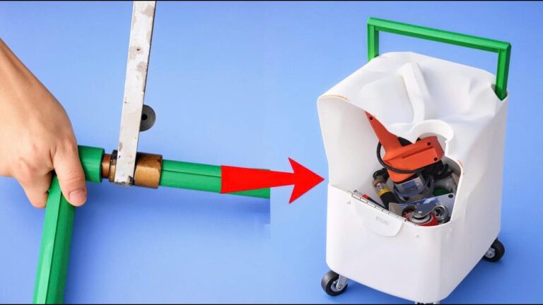 Create a Handy Tool Case in 5 Minutes Using Just a Plastic Container and Pipes!