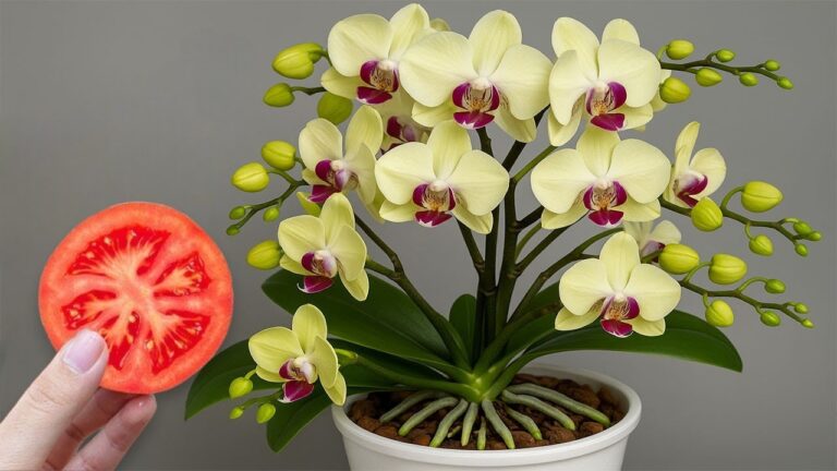 Discover 1 Tomato Slice That Creates 10 Orchid Buds on One Branch