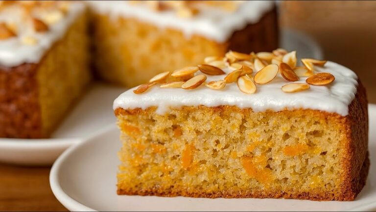 5-Ingredient Cake: No Flour, No Sugar, Just Oatmeal, Apples, and Carrots!