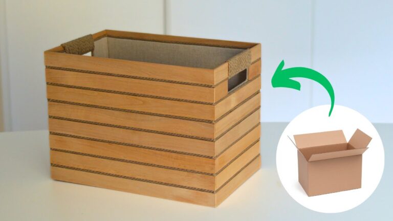Transform 1 Cardboard Box into 5 Stylish Storage Baskets!