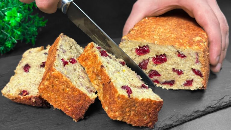 5-Minute Healthy Diet Cake with 1 Cup Oats and 2 Apples – No Sugar, No Flour!