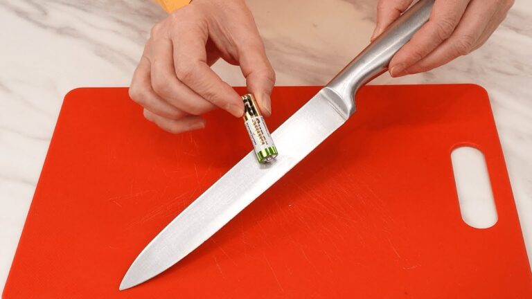 Transform Your Knife: 5 Easy Steps to Razor Sharpness Using a Battery