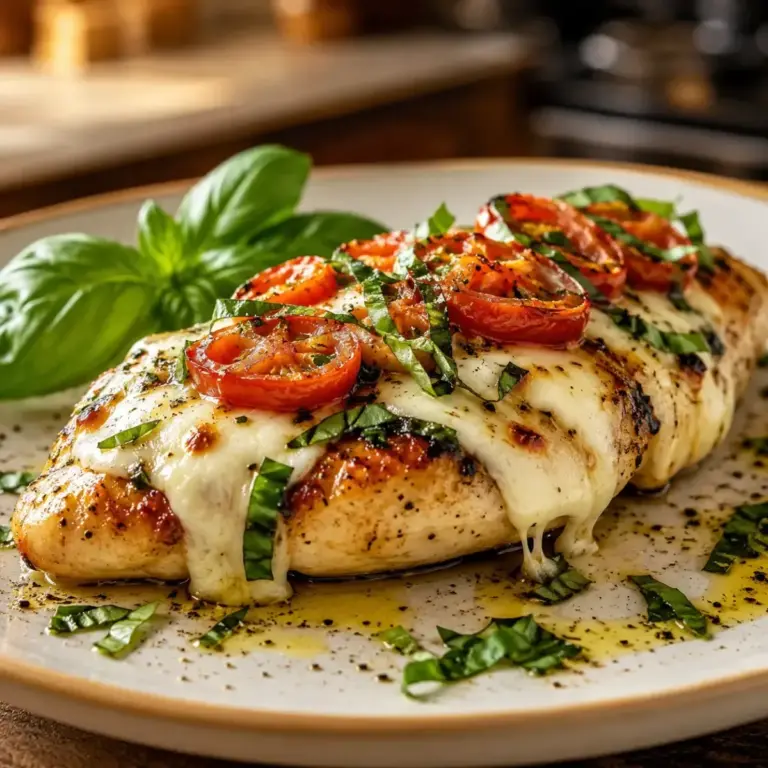 Easy Basil and Mozzarella Chicken: A Flavorful, Melt-in-Your-Mouth Recipe