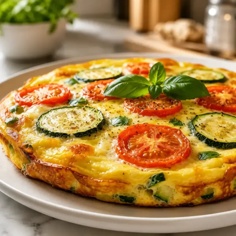 Zucchini and Tomato Frittata: Easy, Fluffy, and Delicious Recipe